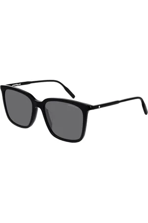 Montblanc MB0084SK Ajuste Asiático 001 Gafas de Sol para Hombre Negras