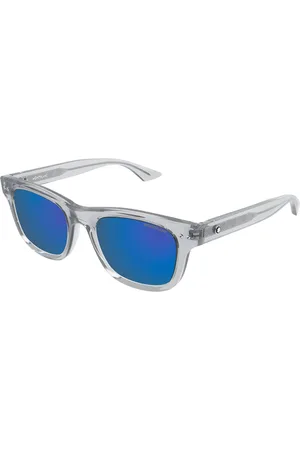Montblanc MB0254S 004 Gafas de Sol para Hombre Grises