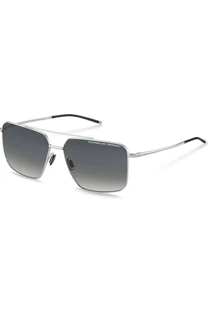 Porsche Design P8936 D Gafas de Sol para Hombre Plateadas