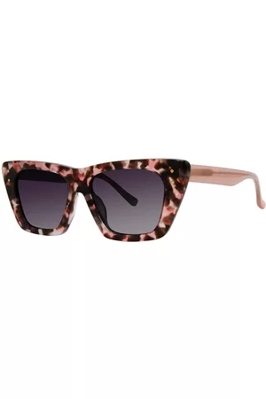 Kensie Just Enough Polarized Rosewood Carey Gafas de Sol para Mujer Careyshell