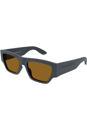 Alexander McQueen AM0393S 003 Gafas de Sol para Hombre Grises