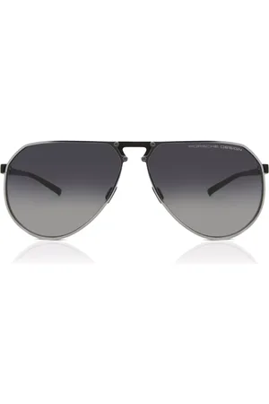 Porsche Design P8938 B Gafas de Sol para Hombre Plateadas