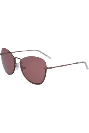 DKNY DK100S 608 Gafas de Sol para Mujer Marrones