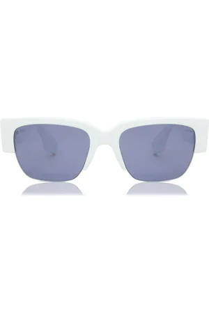 Alexander McQueen AM0405S 004 Gafas de Sol para Hombre Blancas