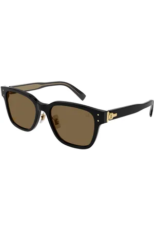 Dunhill DU0045SA Ajuste Asiático 001 Gafas de Sol para Hombre Negras