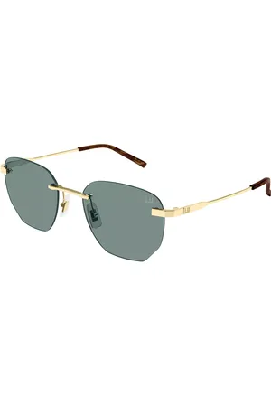 Dunhill DU0066S Ajuste Asiático 003 Gafas de Sol para Hombre Dorados