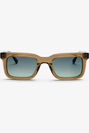 Messyweekend GARY Bottle Verdes Gafas de Sol para Hombre Marrones