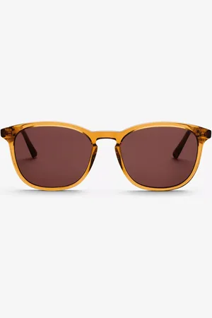 Messyweekend SEAN Coffee Marrones Gafas de Sol para Hombre Naranjas