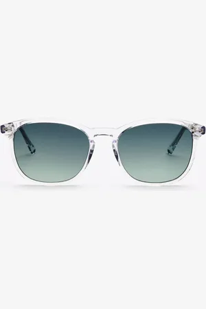 Messyweekend SEAN Transparentes Verdes Gafas de Sol para Hombre Cristal