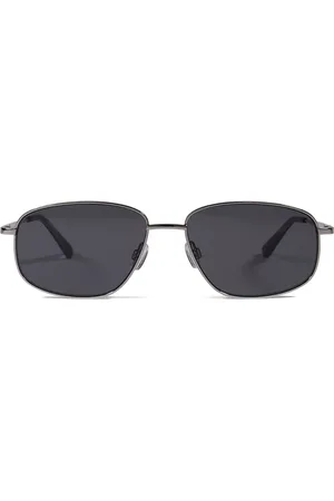 Messyweekend LAURENCE Plateadas Grises Gafas de Sol para Hombre Plateadas