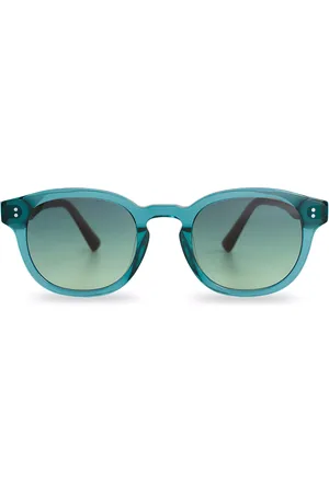 Messyweekend BILLE Turquoise Gradient Verdes Gafas de Sol para Hombre Azules