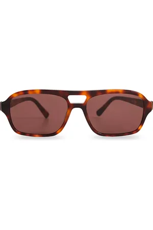 Messyweekend BURT Carey Marrones Gafas de Sol para Hombre Careyshell