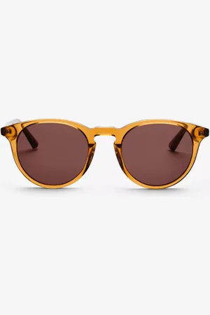Messyweekend DEPP Coffee Marrones Gafas de Sol para Hombre Naranjas