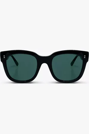 Messyweekend LIV Negras Verdes Gafas de Sol para Mujer Negras