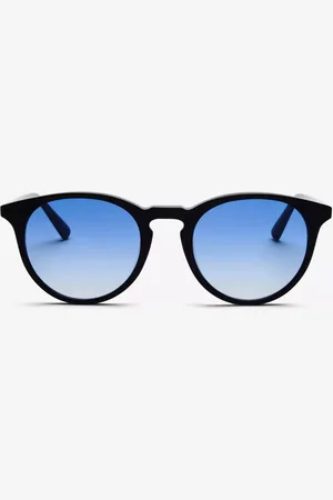 Messyweekend NEW DEPP Negras Gradient Azules Gafas de Sol para Hombre Negras