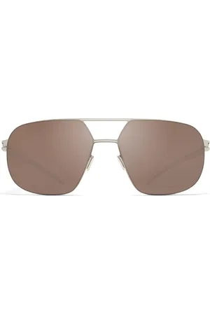 MYKITA Angus Polarized 459 Gafas de Sol para Hombre Plateadas
