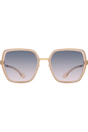 Ic! Berlin IC0022-D Zoe S. Rosé-Dorados-Ice-Tea Gafas de Sol para Mujer Marrones