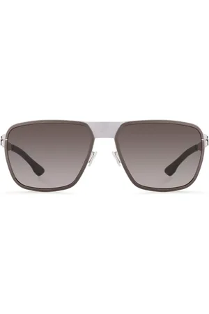 Ic! Berlin IC0042 Molybdenum Rough-Graphite Gafas de Sol para Hombre Grises