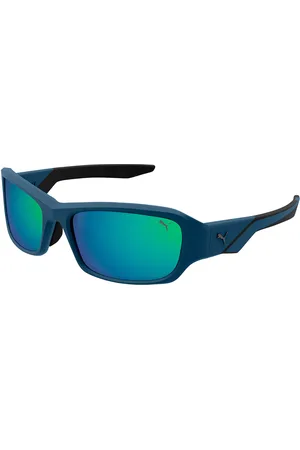 PUMA PU0436S 005 Gafas de Sol para Hombre Verdes