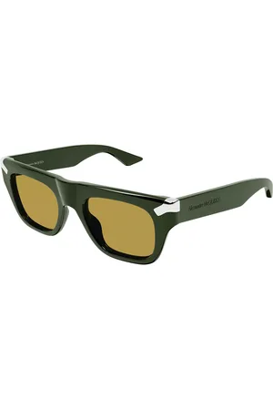 Alexander McQueen AM0441S 004 Gafas de Sol para Hombre Verdes