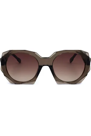 Kartell KL501S 002N Gafas de Sol para Mujer Marrones