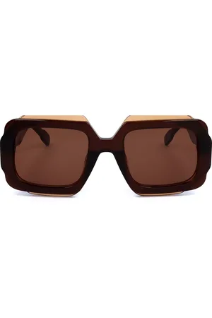 Kartell KL509S 02 Gafas de Sol para Hombre Marrones