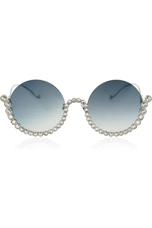 ANNA KARIN KARLSSON FULL MOON Blancas Dorados Gafas de Sol para Mujer Plateadas