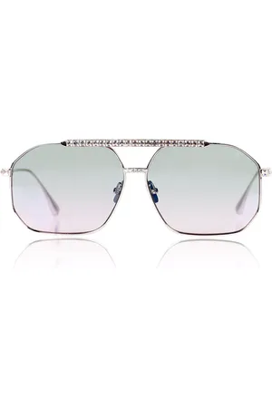 ANNA KARIN KARLSSON LE BOSS 2.0 Blancas Dorados Blush Gafas de Sol para Mujer Plateadas