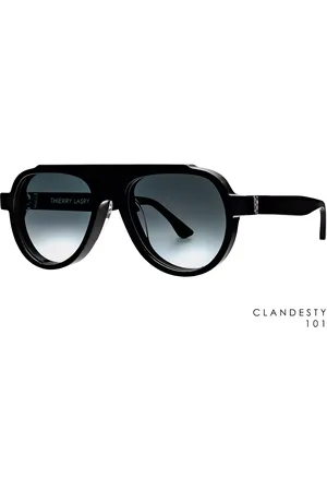 THIERRY LASRY Clandesty 101 Gafas de Sol para Hombre Negras