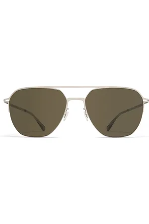 MYKITA Amos 051 Gafas de Sol para Hombre Plateadas