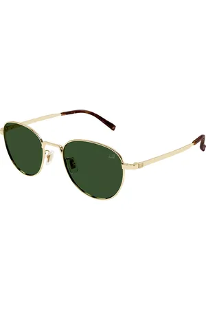 Dunhill DU0085S Ajuste Asiático 002 Gafas de Sol para Hombre Dorados