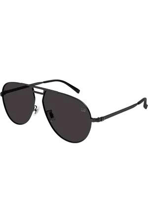 Dunhill DU0084S Ajuste Asiático 001 Gafas de Sol para Hombre Negras