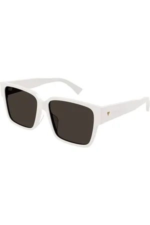 Bottega Veneta BV1287SA Ajuste Asiático 004 Gafas de Sol para Mujer Blancas