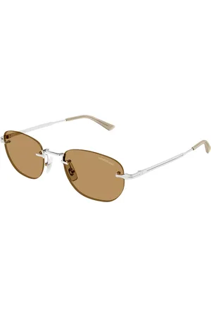 Montblanc MB0303S Ajuste Asiático 003 Gafas de Sol para Hombre Plateadas