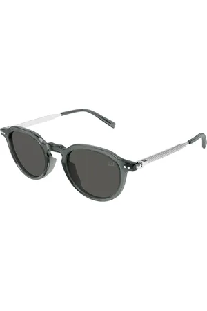 Dunhill DU0091S Ajuste Asiático 004 Gafas de Sol para Hombre Grises