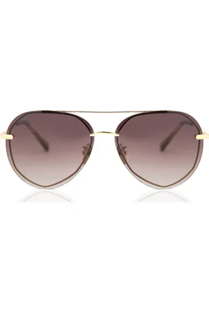DIFF EYEWEAR Lenox with sea turtle tortoise tips+brown gradient lens Gafas de Sol para Hombre Dorados