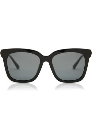 DIFF EYEWEAR Bella Polarized matte +grey polarized lens Gafas de Sol para Hombre Negras