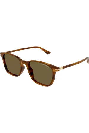 Montblanc MB0338S 004 Gafas de Sol para Hombre Marrones