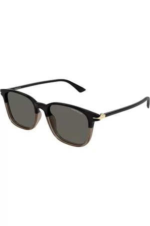 Montblanc MB0338S 003 Gafas de Sol para Hombre Marrones