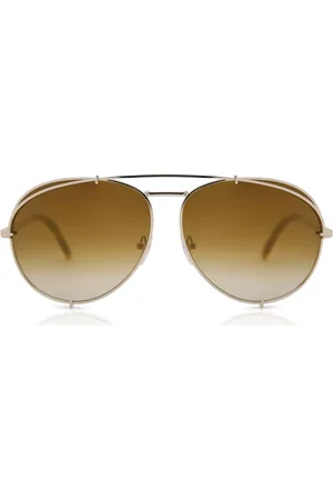 DIFF EYEWEAR Koko +brown gradient flash lens Gafas de Sol para Hombre Dorados