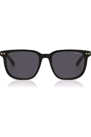 Montblanc MB0258SA Ajuste Asiático 001 Gafas de Sol para Hombre Negras