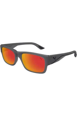 PUMA PU0438S 004 Gafas de Sol para Hombre Grises