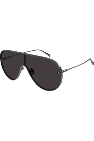 Alexander McQueen AM0481S 001 Gafas de Sol para Hombre Plateadas