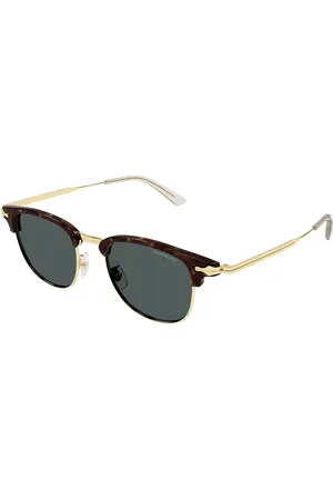 Montblanc MB0364S Ajuste Asiático 002 Gafas de Sol para Hombre Careyshell