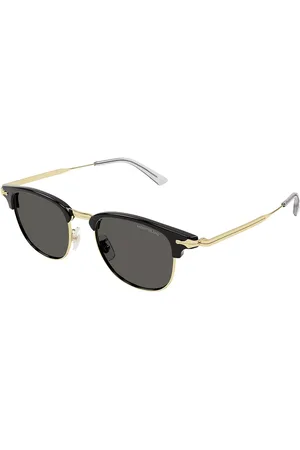 Montblanc MB0364S Ajuste Asiático 001 Gafas de Sol para Hombre Negras