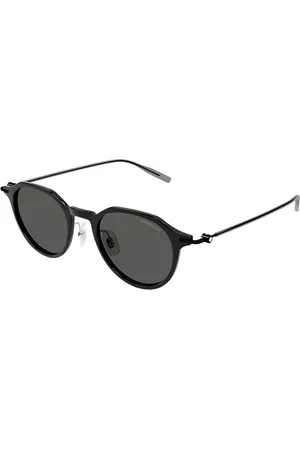 Montblanc MB0355S Ajuste Asiático 001 Gafas de Sol para Hombre Negras