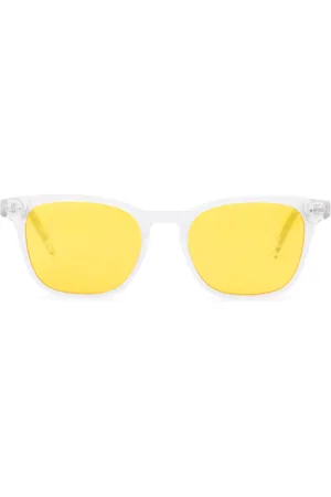 BON CHARGE Transparentes Light Sensitivity Cristal Gafas de Sol para Hombre Blancas