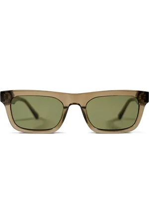 Messyweekend NEW DYLAN Bottle Verdes Gafas de Sol para Hombre Marrones