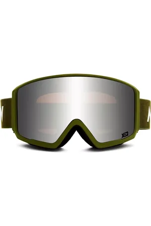 Messyweekend FLIP XE2 Army Plateadas Mirrored Gafas de Sol para Hombre Verdes