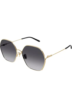 Chloé CH0169SA Ajuste Asiático 005 Gafas de Sol para Hombre Dorados